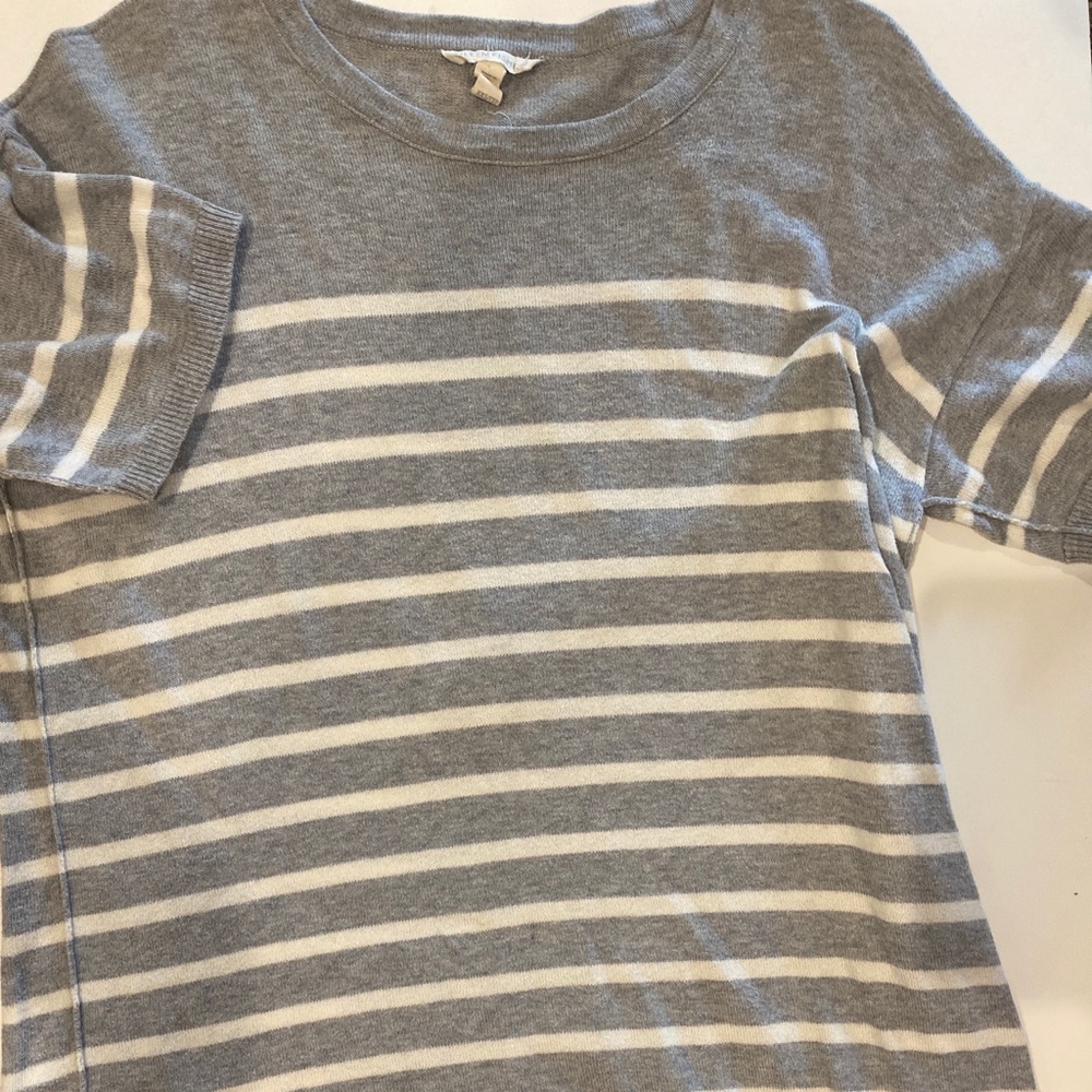 Eileen Fisher XXS TTP tunic top stripe Organic